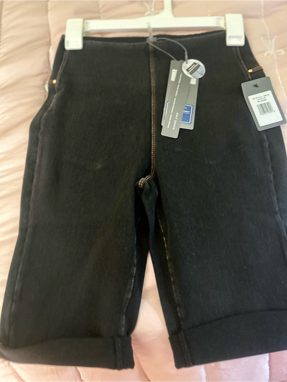 LYSSE Women's Dark Indigo Denim stretchy Bermuda Shorts, XS, NWT - Picture 10 of 12